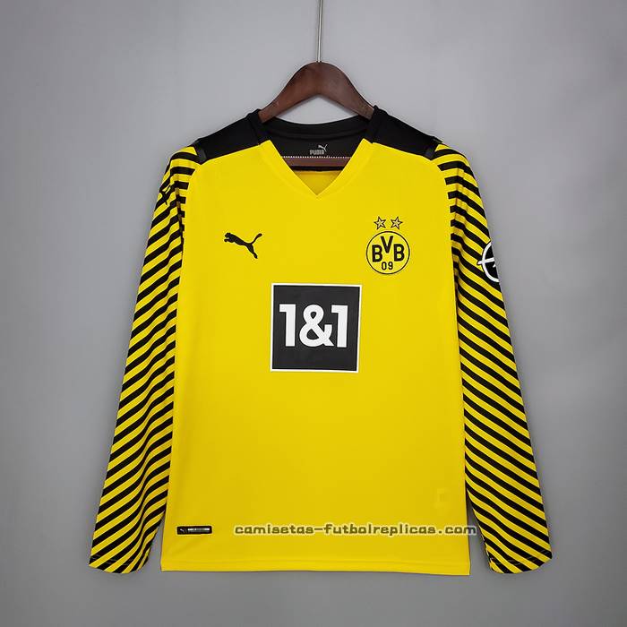 Camiseta 1ª Borussia Dortmund Manga Larga 2021-2022